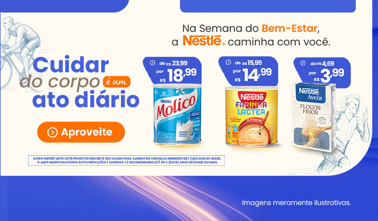 Nestlé: Semana do Bem Estar até 17/08